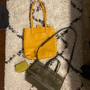 Purses (two) wallet (one)